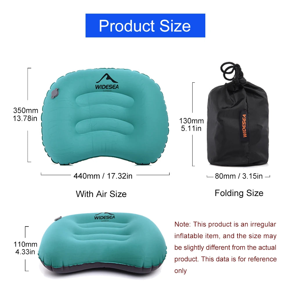 Inflatable Travel Pillow - Compact Air Cushion