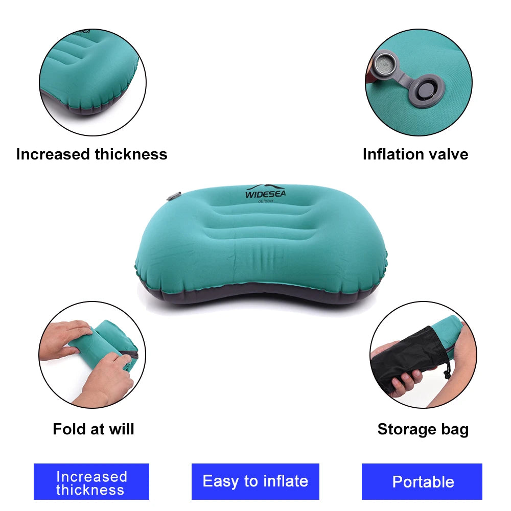 Inflatable Travel Pillow - Compact Air Cushion