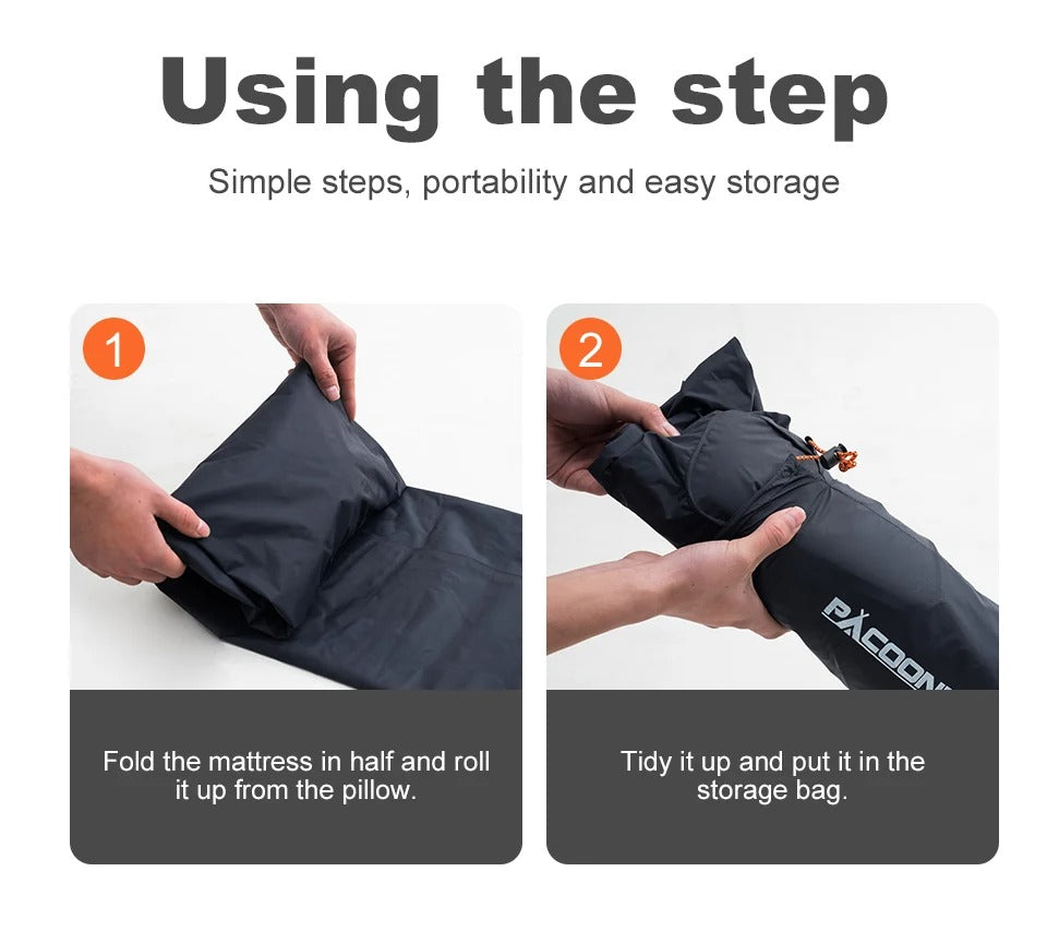 Ultralight Air Mat with Built-in Inflator Pump for Travel and Hiking